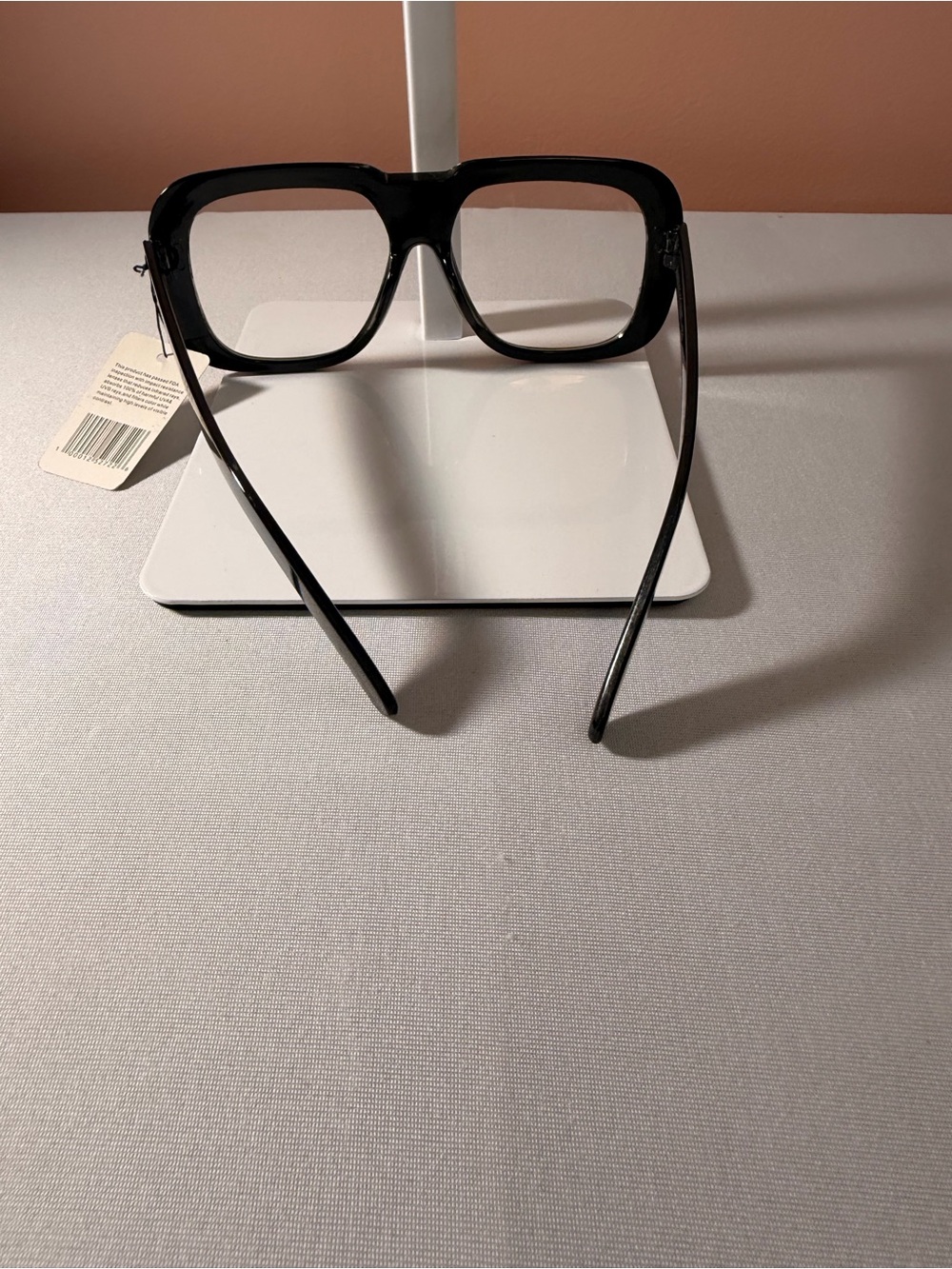 Rhinestone & Star Embellished Oversized Fashion Eyeglasses-Black Statement Frame - Picture 4 of 7